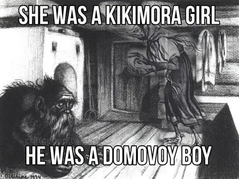 Kikimora Girl and Domovoy Boy