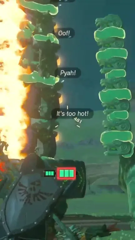 Link Walks Into the Fire