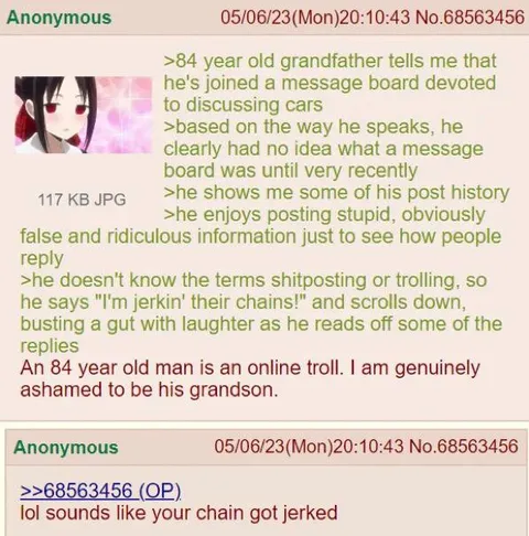 84-Year-Old Online Troll Grandfather