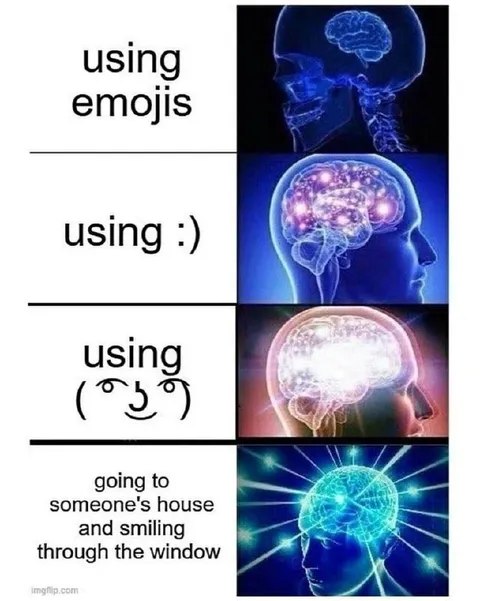 Using Emojis Expanding Brain