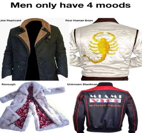 Men Only Have Four Moods