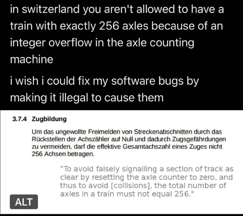 256 Axle Integer Overflow