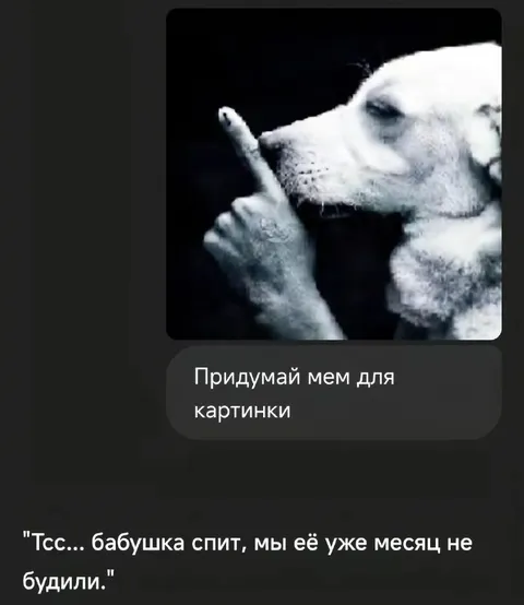 Бабушка спит уже месяц