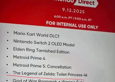 Fake Nintendo Direct Leak List