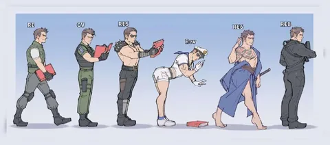 Resident Evil Character Evolution