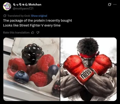Protein Package Looks Like Street Fighter