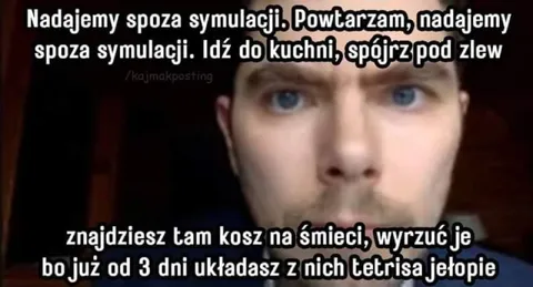 Tetris z kosza na śmieci