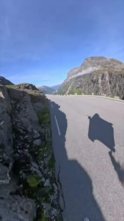 Flying Down the Mountain Road