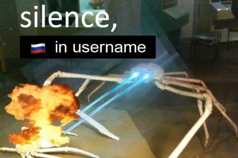 Silence Russian Flag in Username