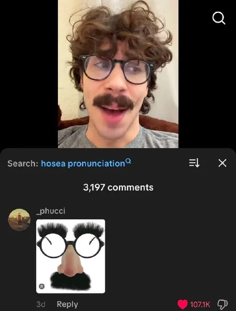 Hosea Pronunciation Reaction