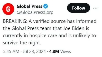 Biden Hospice Care Hoax