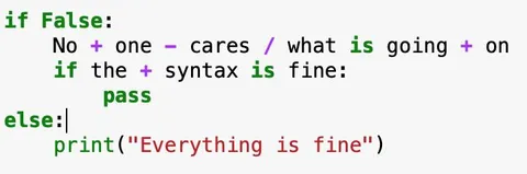 Everything Is Fine Python Code
