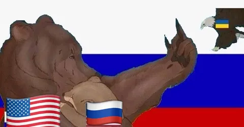 Россия против Украины при поддержке США