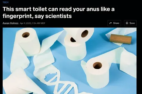 Smart Toilet Reads Your Anus