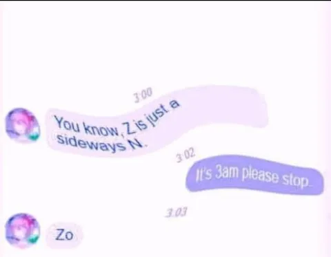 Z Is Just a Sideways N