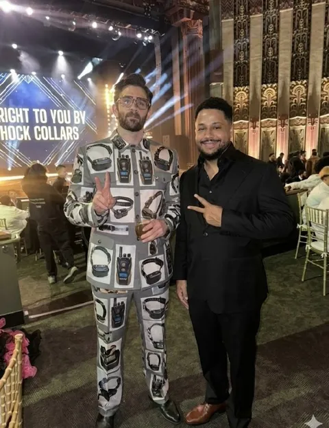 Shock Collar Suit at Event