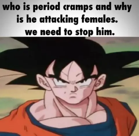 Goku Stops Period Cramps