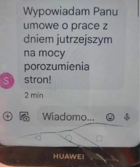 Wypowiadam umowę o pracę