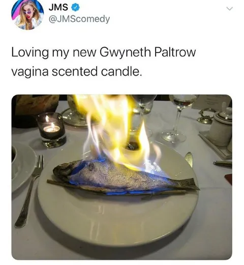 Gwyneth Paltrow Vagina Candle Fish