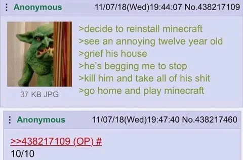 Gremlin Griefs a Minecraft Kid