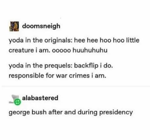 Yoda Originals Versus Prequels
