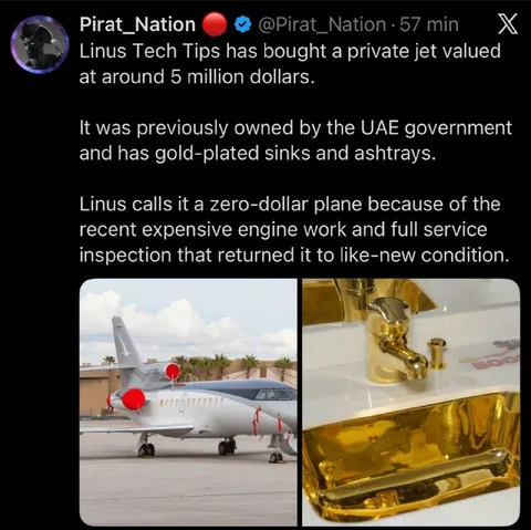 Linus Tech Tips Zero-Dollar Plane