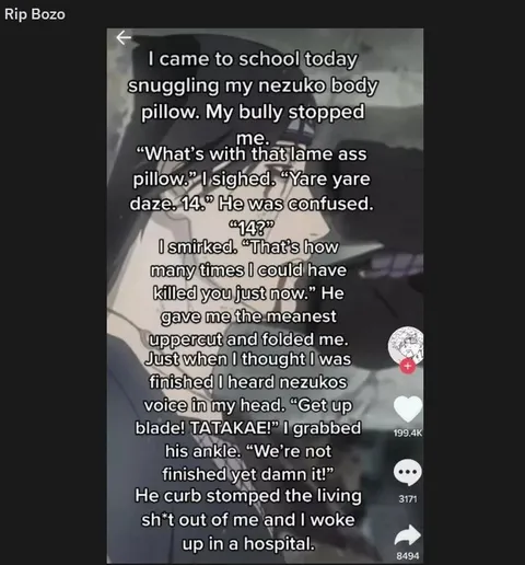 Nezuko Body Pillow School Fight