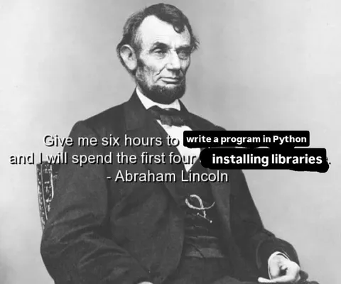 Python Library Installation Quote