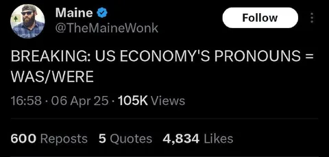 US Economy Pronouns Was Were