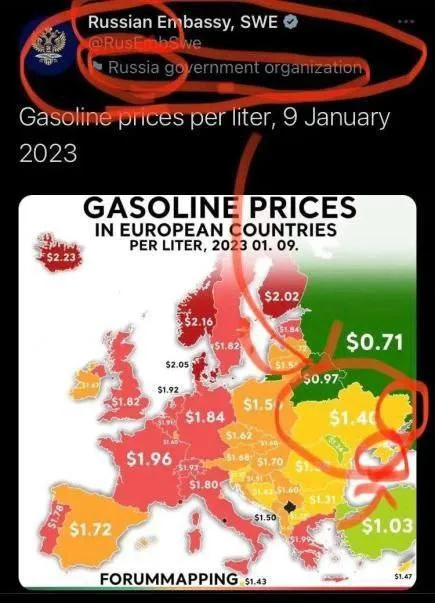 Russian Embassy Gasoline Prices