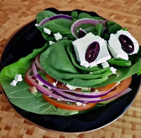 Салат с глазами