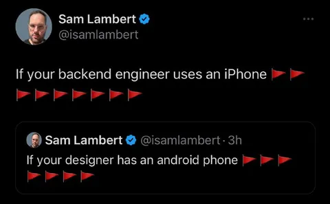 Backend Engineer iPhone Flags