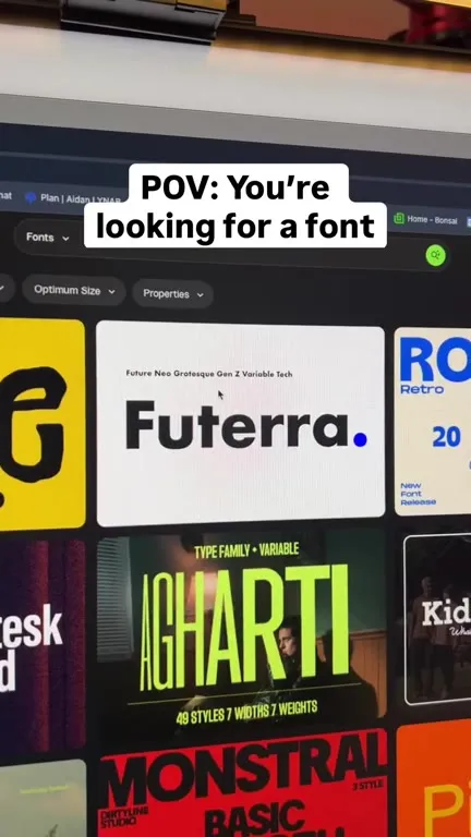 POV: You're Looking for a Font