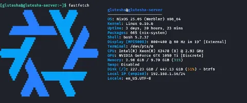 Linux Fastfetch System Screenshot