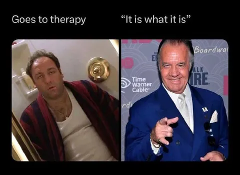 Goes to Therapy It Is What It Is
