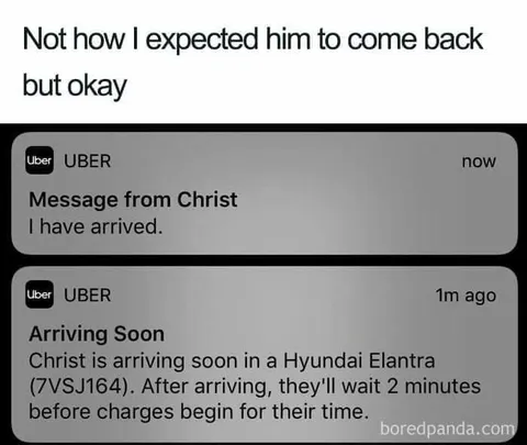 Christ Arrives in a Hyundai Elantra