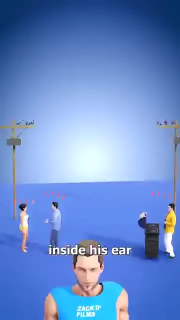Man Pulls an Airplane from His Ear
