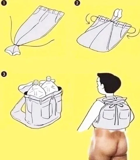 Рюкзак из штанов