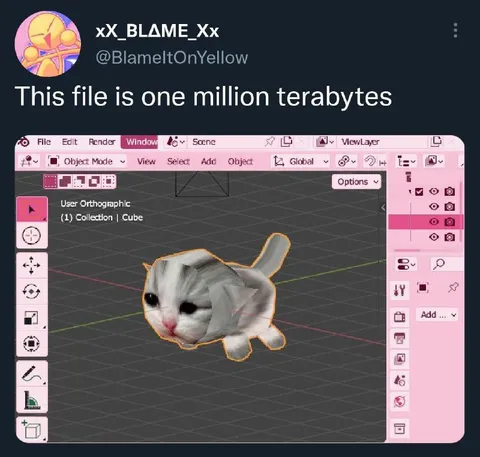 One Million Terabytes Cat File