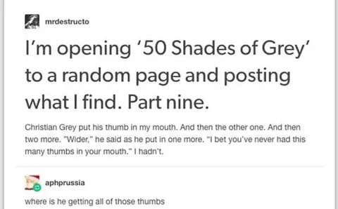 Christian Grey Has Too Many Thumbs