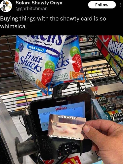 Shawty Card at Wawa