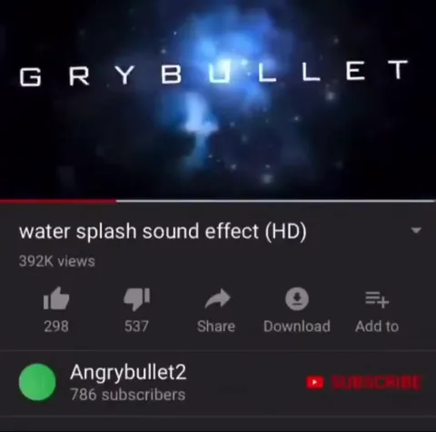 Water Splash Sound Effect