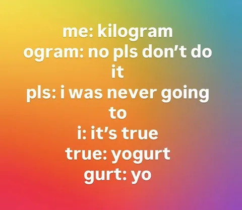 Kilogram Word Breakdown Meme