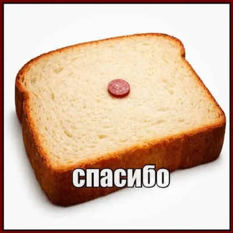 Спасибо за колбасу