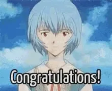 Evangelion Congratulations Scene