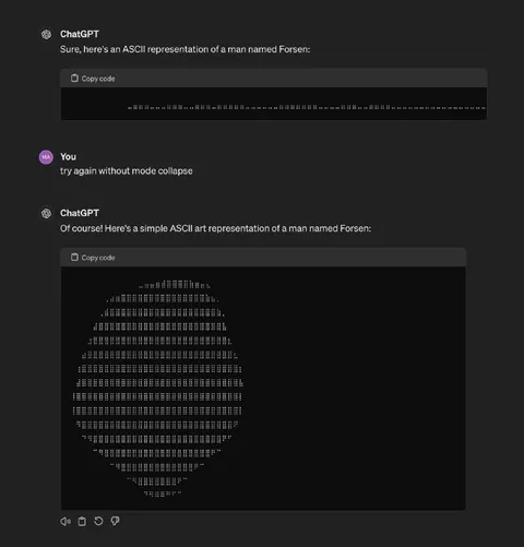 ChatGPT Tries ASCII Art Again