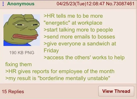 HR Makes Pepe Energetic