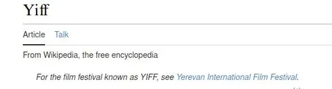 Wikipedia Yiff Disambiguation