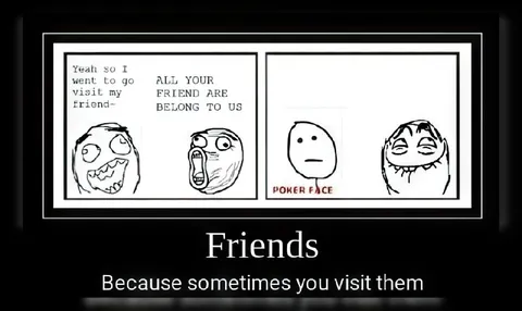 Friends Because Sometimes You Visit Them