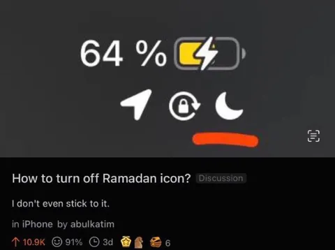 How to Turn Off Ramadan Icon